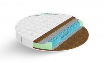 Купить матрас Круглый матрас Lonax Round Cocos S1000 Купить матрас Круглый матрас Lonax Round Cocos S1000